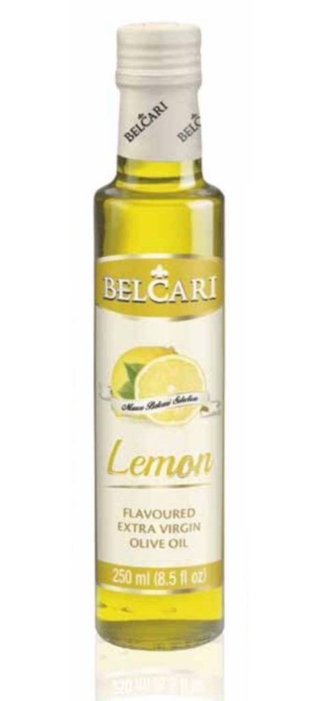 Lemon flavoured extra virgin oil
